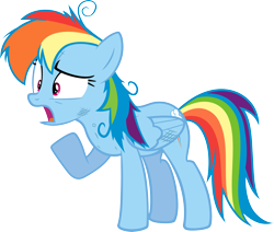 Size: 6000x5097 | Tagged: safe, artist:slb94, derpibooru import, rainbow dash, pegasus, pony, games ponies play, absurd resolution, messy mane, simple background, solo, transparent background, vector