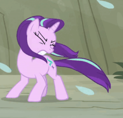 Size: 421x405 | Tagged: safe, screencap, starlight glimmer, pony, unicorn, to change a changeling, animated, cropped, eyes closed, female, mare, solo