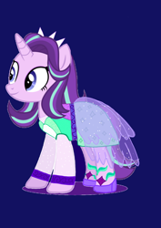 Size: 1000x1414 | Tagged: safe, artist:katya, starlight glimmer, pony, equestria girls outfit, equestria girls ponified, ponified, solo