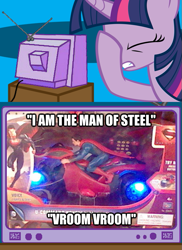 Size: 561x770 | Tagged: safe, derpibooru import, twilight sparkle, exploitable meme, facehoof, meme, obligatory pony, superman, tv meme