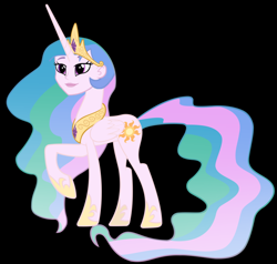 Size: 900x855 | Tagged: safe, princess celestia, principal celestia, equestria girls, abomination, black background, human head pony, nightmare fuel, simple background, solo, what has magic done, what has science done