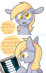 Size: 500x791 | Tagged: safe, artist:buljong, derpy hooves, pegasus, pony, ask, ask doctor whooves, female, mare, tumblr