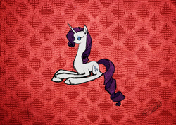 Size: 800x566 | Tagged: safe, artist:michimifly, rarity, pony, unicorn, long legs, sitting, solo