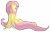 Size: 3376x2154 | Tagged: safe, artist:noctrl, fluttershy, pegasus, pony, back, sitting, solo