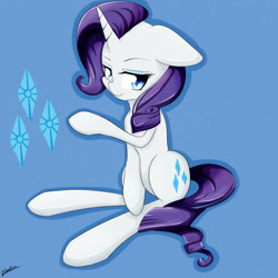 Size: 1000x1000 | Tagged: safe, artist:riouku, part of a set, rarity, pony, unicorn, female, mare, solo