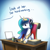 Size: 1200x1200 | Tagged: safe, artist:anticular, derpibooru import, princess celestia, alicorn, pony, ask sunshine and moonbeams, computer, desk, female, frown, headphones, hoof hold, inkwell, laptop computer, mare, paper, quill, solo, writing