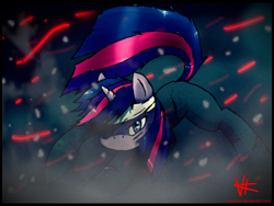 Size: 1024x768 | Tagged: safe, artist:unitoone, derpibooru import, twilight sparkle, action pose, future twilight, solo