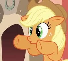 Size: 237x213 | Tagged: safe, screencap, applejack, earth pony, pony, look before you sleep, boo, cropped, solo, spooky