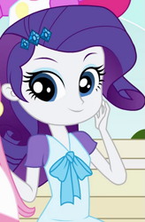 Size: 343x522 | Tagged: safe, screencap, rarity, equestria girls, cropped, freshman fair, outfit catalog, solo, young, younger