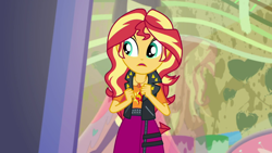 Size: 1280x720 | Tagged: safe, screencap, sunset shimmer, better together, display of affection, equestria girls, solo