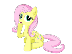 Size: 1032x774 | Tagged: safe, artist:umsauthorlava, fluttershy, pegasus, pony, female, mare, pink mane, solo, yellow coat