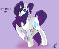 Size: 821x682 | Tagged: safe, artist:mrscurlystyles, rarity, pony, unicorn, female, horn, mare, solo, white coat