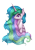 Size: 912x1300 | Tagged: safe, artist:9de-light6, princess celestia, alicorn, pony, bust, female, horn, mare, multicolored mane, solo, white coat