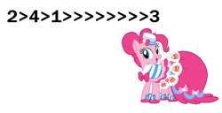 Size: 588x300 | Tagged: safe, pinkie pie, earth pony, pony, cuckolding in the description, op is trying to start shit, opinion, solo, text