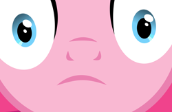Size: 6000x3900 | Tagged: safe, artist:magister39, pinkie pie, earth pony, pony, absurd resolution, looking at you, solo, stare, thousand yard stare, vector