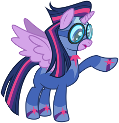 Size: 5833x6000 | Tagged: safe, artist:masem, derpibooru import, masked matter-horn, twilight sparkle, twilight sparkle (alicorn), alicorn, pony, season 4, absurd resolution, clothes, costume, female, goggles, mare, power ponies, power rangers, simple background, solo, speculation, transparent background, vector