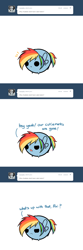 Size: 800x2400 | Tagged: safe, artist:pekou, derpibooru import, rainbow dash, pegasus, pony, ask my little chubbies, ask, chubbie, comic, female, mare, solo, tumblr