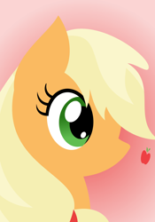 Size: 1050x1500 | Tagged: safe, artist:toughbluff, applejack, earth pony, pony, female, mare, profile, solo