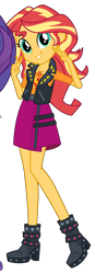 Size: 1499x4285 | Tagged: safe, sunset shimmer, better together, equestria girls, clothes, cropped, female, solo, two toned hair