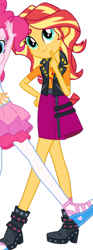 Size: 228x611 | Tagged: safe, sunset shimmer, better together, equestria girls, clothes, cropped, female, solo, two toned hair