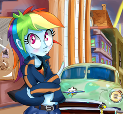 Size: 1260x1170 | Tagged: safe, artist:chrischin, derpibooru import, rainbow dash, equestria girls, belly button