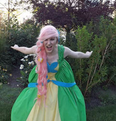 Size: 588x611 | Tagged: safe, artist:chocolattemilk, fluttershy, human, cosplay, irl, irl human, photo, solo