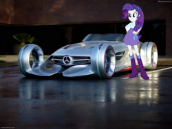 Size: 1600x1200 | Tagged: safe, rarity, equestria girls, car, mercedes-benz, mercedes-benz silver arrow concept