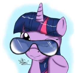 Size: 397x385 | Tagged: safe, artist:fekalac, derpibooru import, twilight sparkle, glasses, solo