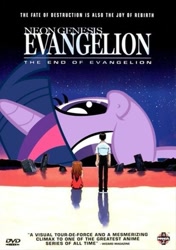 Size: 345x490 | Tagged: safe, derpibooru import, twilight sparkle, end of evangelion, movie poster, neon genesis evangelion, twiface