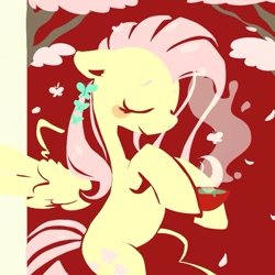 Size: 697x697 | Tagged: safe, artist:supernoncutie, fluttershy, pegasus, pony, female, mare, solo, tea