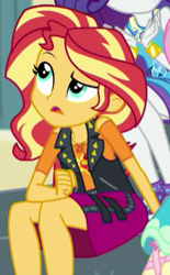 Size: 238x383 | Tagged: safe, screencap, fluttershy, rarity, sunset shimmer, equestria girls, equestria girls series, overpowered (equestria girls), cropped, female, geode of empathy, geode of shielding, solo focus