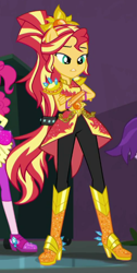 Size: 330x653 | Tagged: safe, screencap, sunset shimmer, better together, equestria girls, super squad goals, cropped, crystal guardian, super ponied up