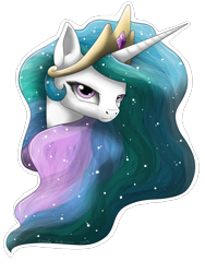 Size: 1200x1600 | Tagged: safe, artist:anteli, artist:dreamyartcosplay, princess celestia, alicorn, pony, bust, female, mare, simple background, solo, transparent background