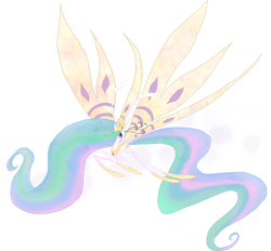 Size: 1000x926 | Tagged: safe, artist:kaizerin, princess celestia, breeziefied, solo, species swap