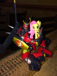 Size: 720x960 | Tagged: safe, fluttershy, pegasus, pony, female, figure, mare, tengen toppa gurren lagann, toy