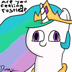 Size: 400x400 | Tagged: safe, artist:php26, princess celestia, alicorn, pony, derp, hey you, jimmies, rustled my jimmies, smiling, solo