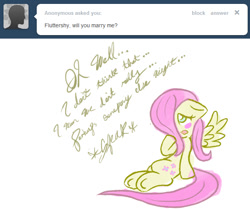 Size: 640x536 | Tagged: safe, artist:askumfluttershy, fluttershy, pegasus, pony, ask, ask fluttershy, solo, tumblr