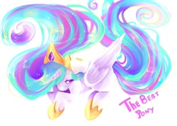 Size: 960x687 | Tagged: safe, artist:baid-woo, princess celestia, alicorn, pony, best pony, best princess, solo