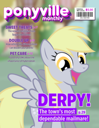 Size: 804x1044 | Tagged: safe, artist:acdi33, artist:noxwyll, artist:scootaloooo, derpy hooves, pegasus, pony, female, magazine, magazine cover, mare, misspelling, underp