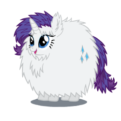 Size: 1200x1200 | Tagged: safe, artist:soobel, rarity, pony, unicorn, fluffy, simple background, solo