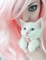 Size: 500x660 | Tagged: artist needed, safe, fluttershy, cat, human, cosplay, irl, irl human, photo