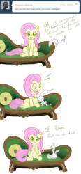 Size: 649x1400 | Tagged: safe, artist:askumfluttershy, angel bunny, fluttershy, pegasus, pony, ask, ask fluttershy, tumblr