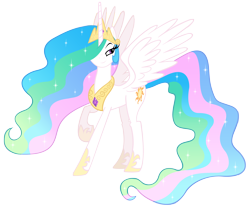 Size: 4828x4000 | Tagged: safe, artist:santafer, princess celestia, alicorn, pony, absurd resolution, bedroom eyes, female, mare, simple background, solo, transparent background, vector