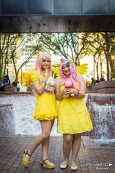 Size: 1366x2048 | Tagged: safe, fluttershy, human, clothes, cosplay, dress, irl, irl human, photo