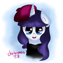 Size: 5000x5000 | Tagged: safe, artist:korchristmas, rarity, pony, unicorn, absurd resolution, beatnik rarity, beret, clothes, hat, simple background, solo, transparent background