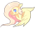 Size: 1120x947 | Tagged: safe, artist:fursalot, fluttershy, pegasus, pony, female, mare, pink mane, solo, yellow coat