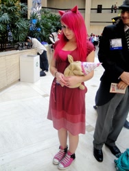 Size: 768x1024 | Tagged: artist needed, safe, madame leflour, pinkie pie, human, 2013, anime weekend atlanta, convention, cosplay, irl, irl human, photo, pinkamena diane pie