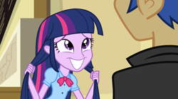 Size: 1023x572 | Tagged: safe, derpibooru import, flash sentry, twilight sparkle, equestria girls, equestria girls (movie), smiling