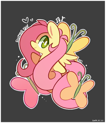 Size: 590x690 | Tagged: safe, artist:php56, fluttershy, pegasus, pony, bipedal, chibi, female, mare, simple background, solo