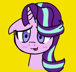 Size: 861x816 | Tagged: safe, artist:obake_kyu, starlight glimmer, pony, unicorn, blushing, solo